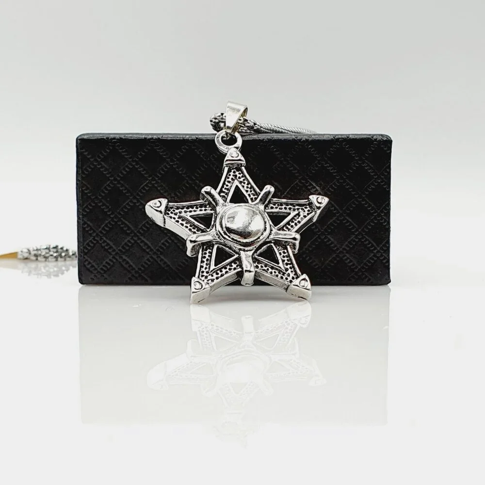 ❤️Fashion anime Pentagram Shape Necklace, N90201P121